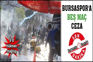 SON DAKİKA... BURSASPOR'A BEŞ MA&Ccedil; CEZA