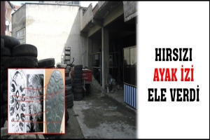 HIRSIZI AYAK İZİ ELE VERDİ