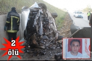 AŞIRI HIZ SEBEBİYLE K&Ouml;PR&Uuml;YE &Ccedil;ARPTI