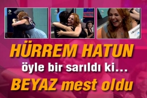 H&Uuml;RREM &Ouml;YLE BİR SARILDI Kİ BEYAZ MEST OLDU