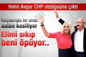 HELİN AVŞAR CHP OTOB&Uuml;S&Uuml;NE &Ccedil;IKTI