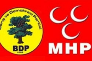 MHP'LİLER İLE BDP'LİLER BİRBİRLERİNE GİRDİLER