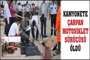 KAMYONETE &Ccedil;ARPAN MOTOSİKLET S&Uuml;R&Uuml;C&Uuml;S&Uuml; &Ouml;LD&Uuml;