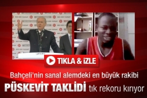 SİYAHİ &Ccedil;OCUĞUN P&Uuml;SKEVİT TAKLİDİ REKOR KIRIYOR