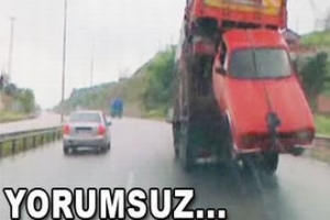 BİR KAMYONA 4 KAMYON SIĞDIRDILAR
