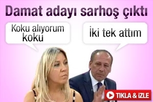 Damat adayı canlı yayına sarhoş &ccedil;ıkınca