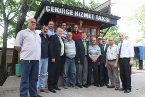 Mhp milletvekili adayları taksicilerin derdini dinledi