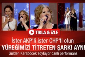 G&uuml;lden Karab&ouml;cek'ten canlı yayında muhteşem performans