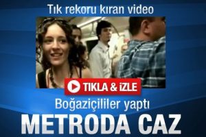 Metro yolcuları bu g&ouml;steriyle şok oldu