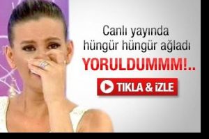 Canlı yayında neden h&uuml;ng&uuml;r h&uuml;ng&uuml;r ağladı