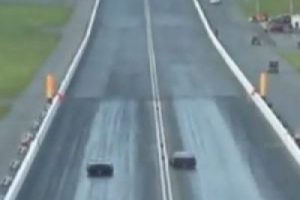 Drag yarışında feci kaza