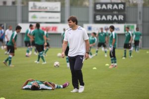 Bursaspor antrenmanında sağlam r&uuml;zgar