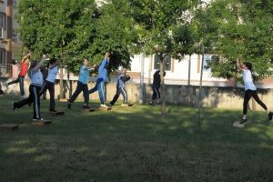 Başkan vatandaşla sabah sporu yaptı