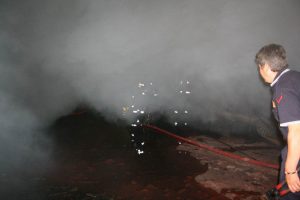 Aspirat&ouml;r, dokuma at&ouml;lyesini yaktı