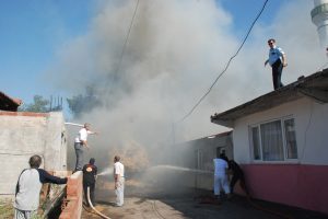 Bursa'da yangın paniği