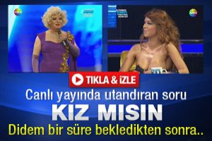 Canlı yayında utandıran soru
