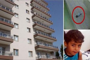 3 yaşında balkondan b&ouml;yle d&uuml;şt&uuml;!