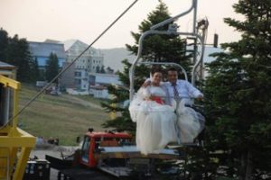 Nikah sonrası soluğu zirvede aldılar
