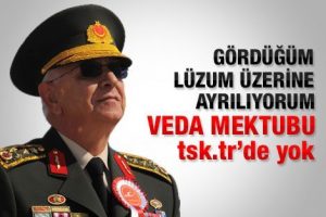 İşte Koşaner'in veda mektubu