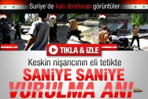 Suriye'de kan donduran işte o g&ouml;r&uuml;nt&uuml;ler