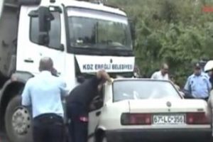 Feci kaza saniye saniye b&ouml;yle g&ouml;r&uuml;nt&uuml;lendi