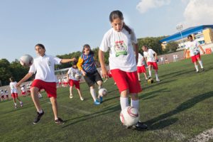 Geleceğin futbolcuları gol atmayı seviyor