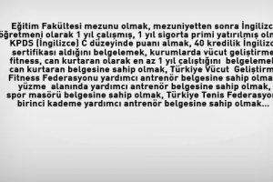 Bu &ouml;zelliklere sahipseniz iş buldunuz