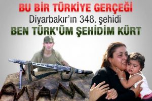 Şehit eşinin acı feryadı: Ben T&uuml;rk'&uuml;n eşim K&uuml;rt