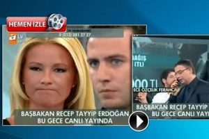 Canlı yayında şok telefon