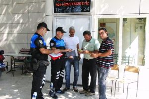 Toplum destekli polisten esnaf ziyareti
