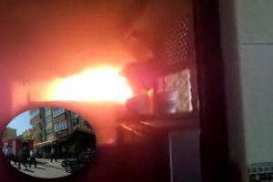 Beşevler'deki restoran yangını saniye saniye b&ouml;yle g&ouml;r&uuml;nt&uuml;lendi - işte o anlar