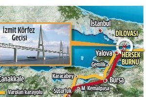 Otoyolun Gemlik bağlantısına dikkat