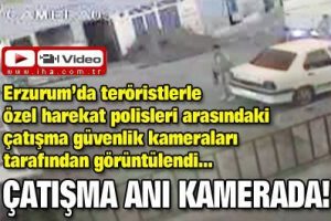 Ter&ouml;ristlerle &ouml;zel harekatın &ccedil;atışması kamerada