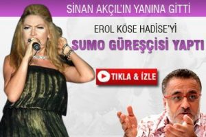 Erol K&ouml;se, Hadise'yi Sumo g&uuml;reş&ccedil;isi yaptı