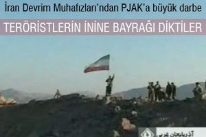 PKK'yı temizlediler, inlerine bayrağı b&ouml;yle diktiler