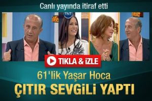 61'lik Yaşar Nuri'den canlı yayında &ccedil;ıtır sevgili itirafı