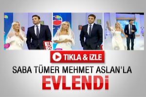 Saba Tümer Mehmet Aslan'la evlendi