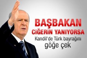 "Ciğerin yanıyorsa T&uuml;rk bayrağını Kandil'de g&ouml;ndere &ccedil;ek"