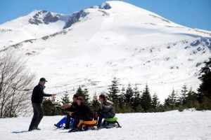 Uludağ'daki hareketlilik turizmcileri memnun etti