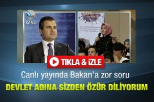 Canlı yayında Bakan'ı terleten soru
