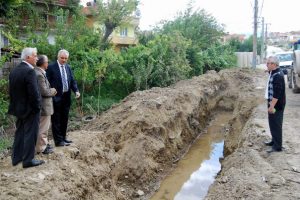 Orhaneli'ye 14 kilometre yağmur suyu isale hattı yapılıyor