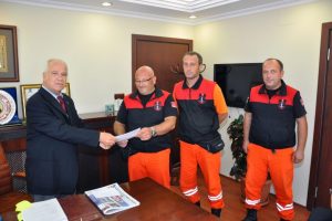 Mudanya arama kurtarma ekibi yazı kayıpsız atlattı