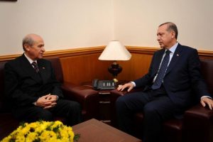 Bah&ccedil;eli'den Erdoğan'a taziye ziyareti