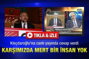 Canlı yayında Kılı&ccedil;daroğlu'na yanıt verdi