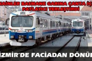 Tren garında patlayıcı!