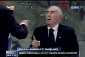 Emekli paşa canlı yayında sinirlendi