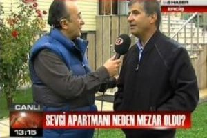 O m&uuml;teahhit canlı yayına &ccedil;ıktı