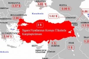 İşte sigara ka&ccedil;ağını artıran harita
