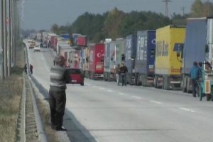 7 kilometrelik TIR kuyruğu