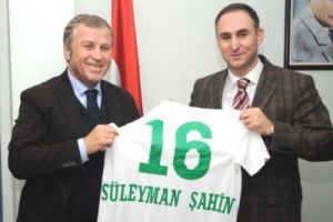 Bursaspor y&ouml;netiminden Spor İl M&uuml;d&uuml;r&uuml; Şahin'e nezaket ziyareti